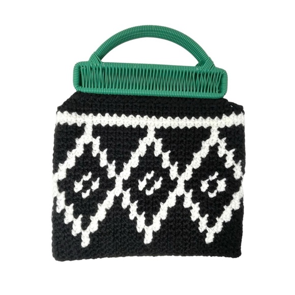Market Knit Top Handle Tote Bag (Like MARNI) - Picture 4 of 9